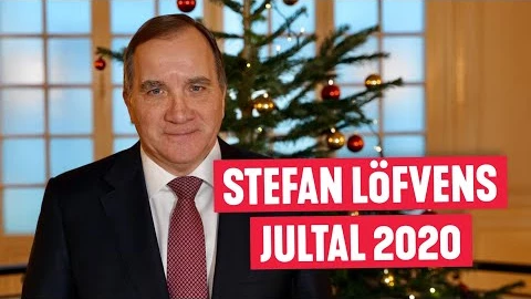 Stefan Löfven håller Jultal 2020